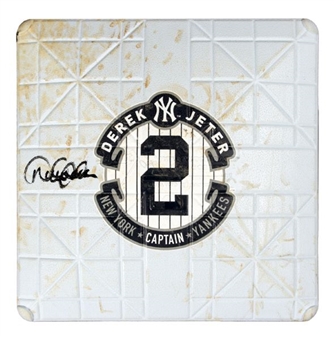 2014 Derek Jeter Game Used and Signed Derek Jeter Day Base (MLB Authenticated)